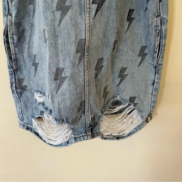 One Teaspoon Blue Lightning Pini Denim Dress - Picture 9 of 10